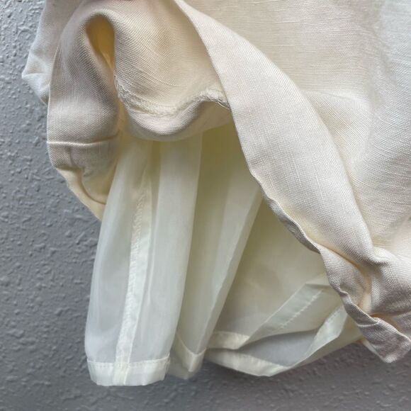 NWT Emma James Off-White Linen Blend Pants Size 10 - Picture 5 of 8